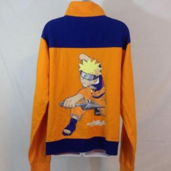 Naruto Shippuden Orange Jacket Y2K Cosplay SHONEN JUMP NWT VINTAGE 2002 Rare - Picture 1 of 10